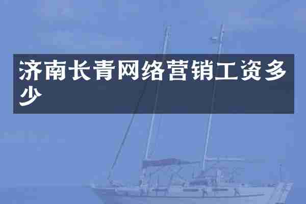 济南长青网络营销工资多少