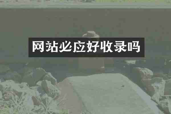 网站必应好收录吗