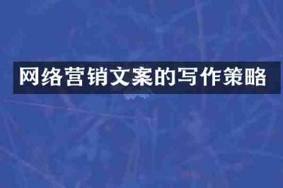 网络营销文案的写作策略