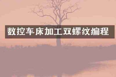 数控车床加工双螺纹编程