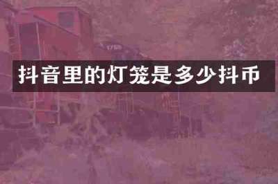 抖音里的灯笼是多少抖币
