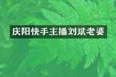 庆阳快手主播刘斌老婆