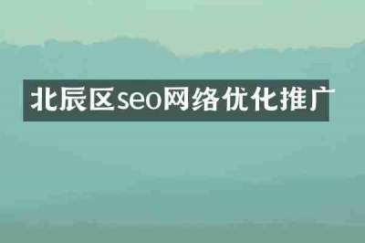 北辰区seo网络优化推广