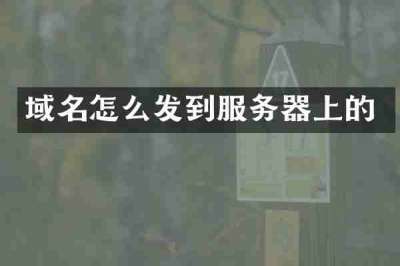 域名怎么发到服务器上的