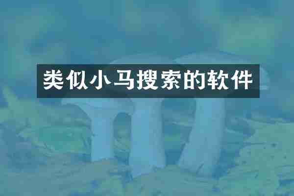 类似小马搜索的软件