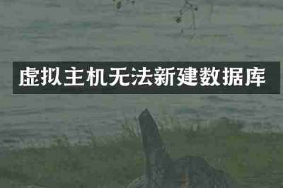 虚拟主机无法新建数据库