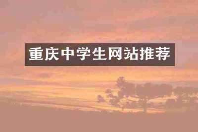 重庆中学生网站推荐