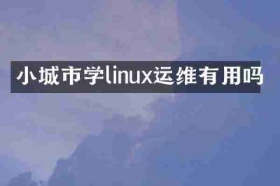 小城市学linux运维有用吗