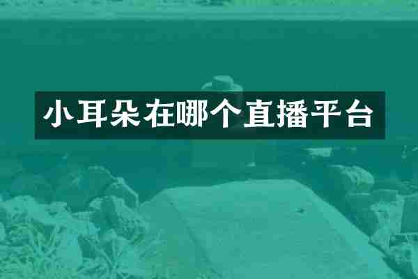 小耳朵在哪个直播平台