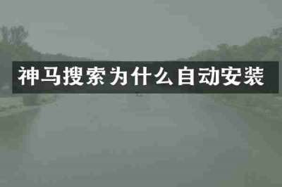 神马搜索为什么自动安装