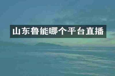 山东鲁能哪个平台直播
