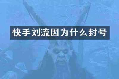 快手刘流因为什么封号