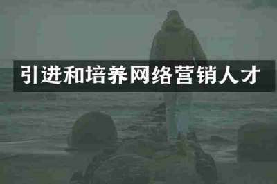 引进和培养网络营销人才