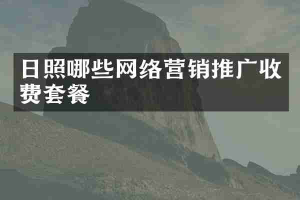 日照哪些网络营销推广收费套餐