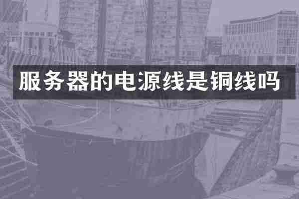服务器的电源线是铜线吗