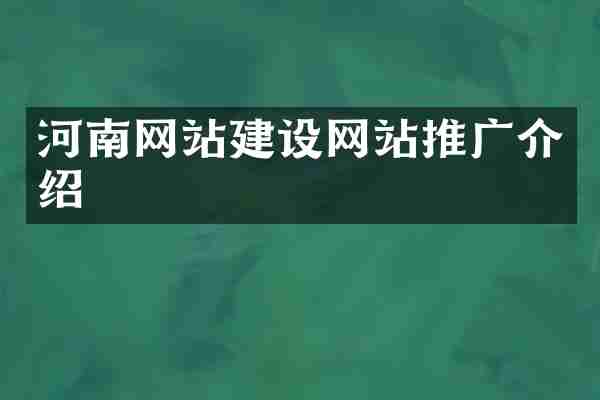 河南网站建设网站推广介绍
