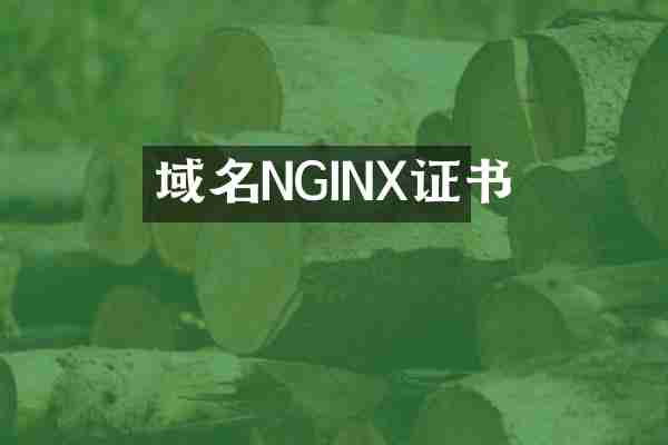 域名NGINX证书
