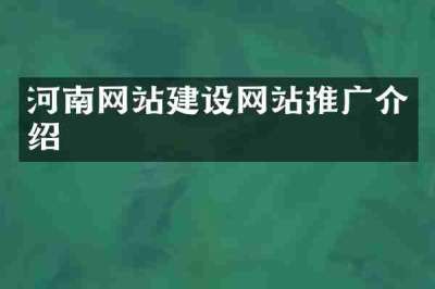 河南网站建设网站推广介绍