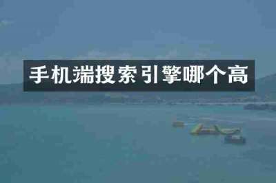 手机端搜索引擎哪个高