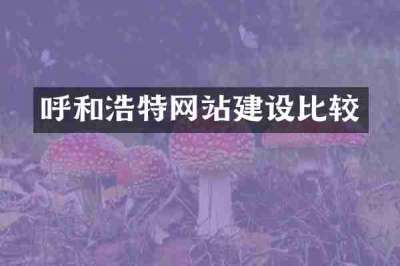 呼和浩特网站建设比较