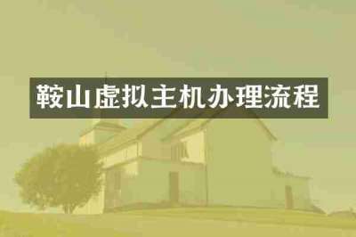 鞍山虚拟主机办理流程