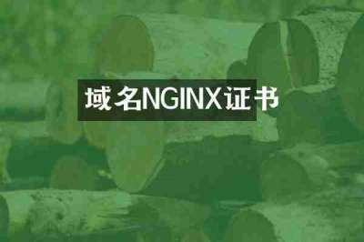 域名NGINX证书