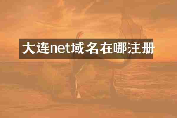 大连net域名在哪注册