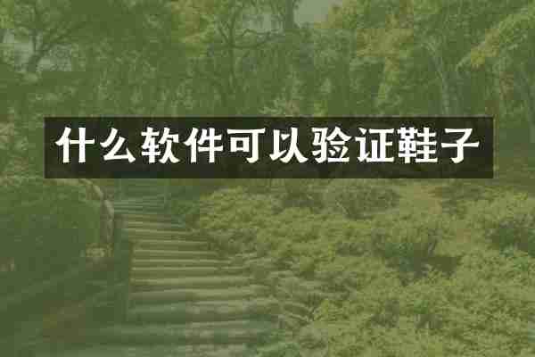 什么软件可以验证鞋子