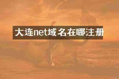 大连net域名在哪注册
