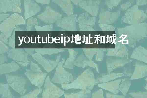 youtubeip地址和域名