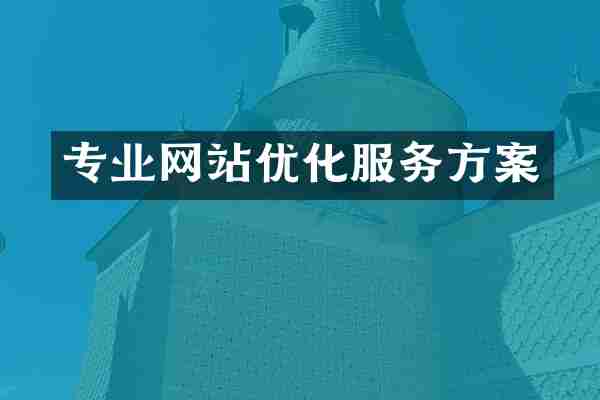 专业网站优化服务方案