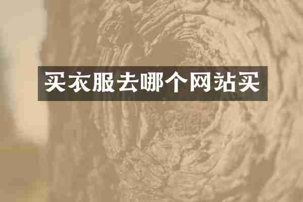 买衣服去哪个网站买