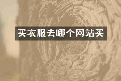 买衣服去哪个网站买