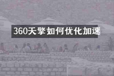 360天擎如何优化加速