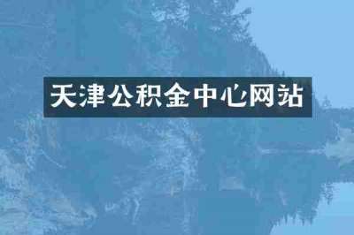 天津公积金中心网站