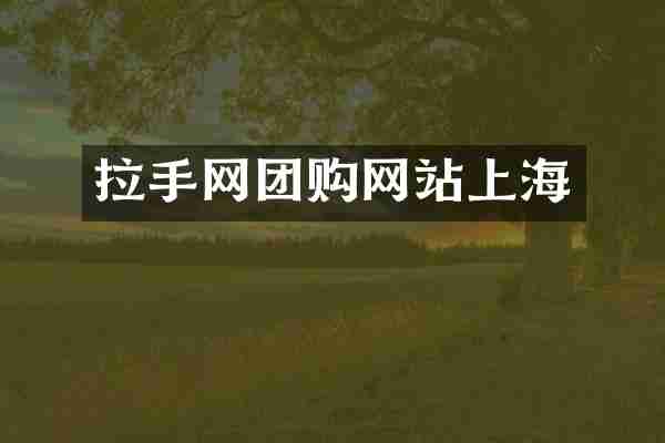 拉手网团购网站上海