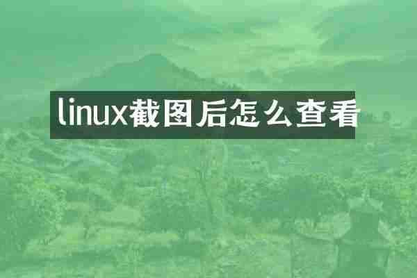 linux截图后怎么查看