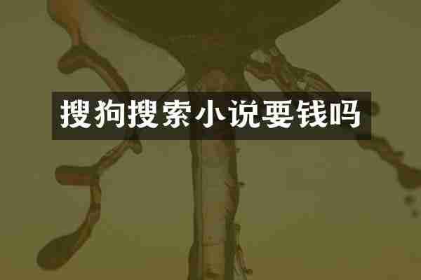 搜狗搜索小说要钱吗