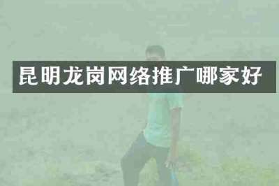 昆明龙岗网络推广哪家好