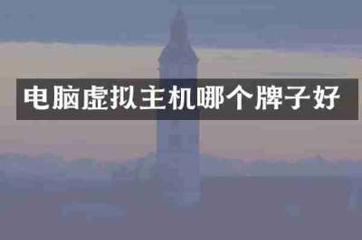 电脑虚拟主机哪个牌子好