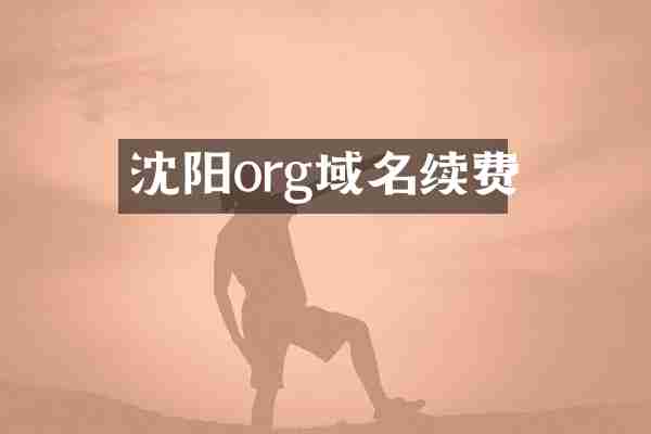 沈阳org域名续费