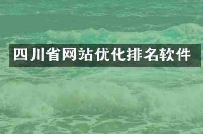 四川省网站优化排名软件