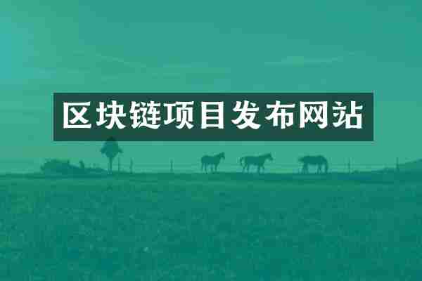 区块链项目发布网站