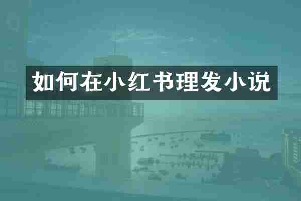 如何在小红书理发小说