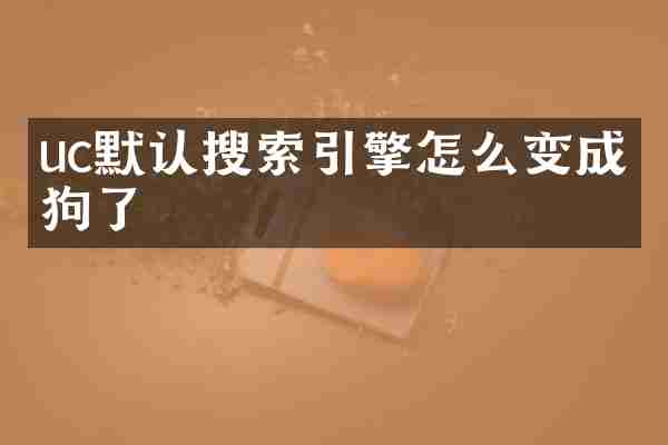 uc默认搜索引擎怎么变成搜狗了