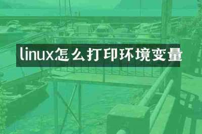 linux怎么打印环境变量