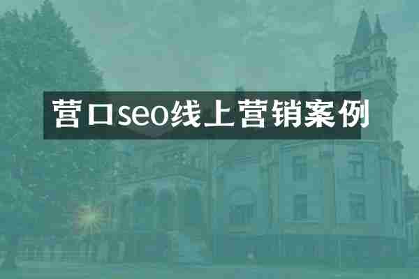 营口seo线上营销案例
