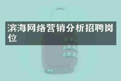 滨海网络营销分析招聘岗位
