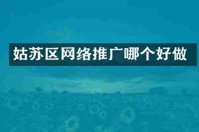 姑苏区网络推广哪个好做