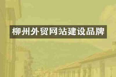 柳州外贸网站建设品牌